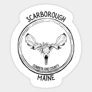 Scarborough Maine Moose Sticker